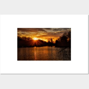 Sunburst Sunset Posters and Art